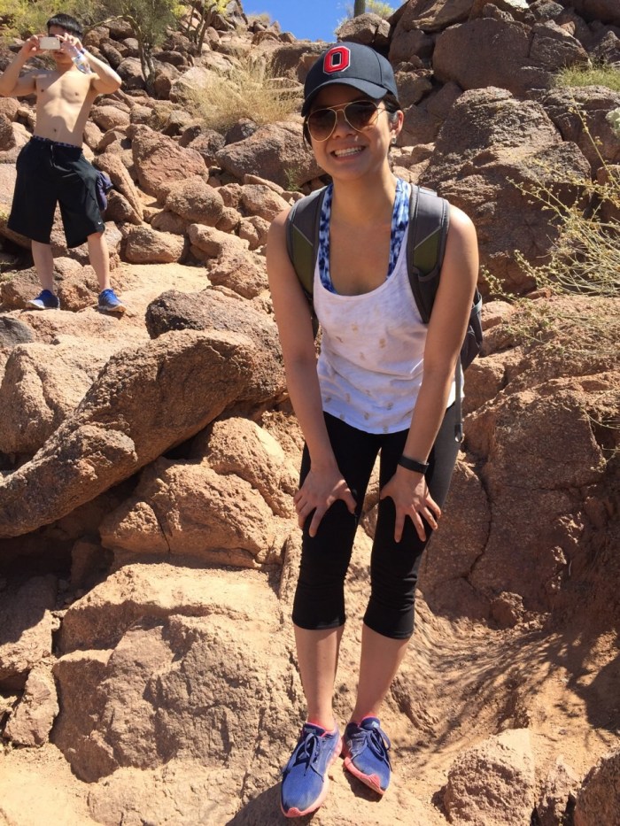 Morning hike on Camelback Mountain! This was literally climbing a mountain. It was tough going up, but probably one of the funnest 