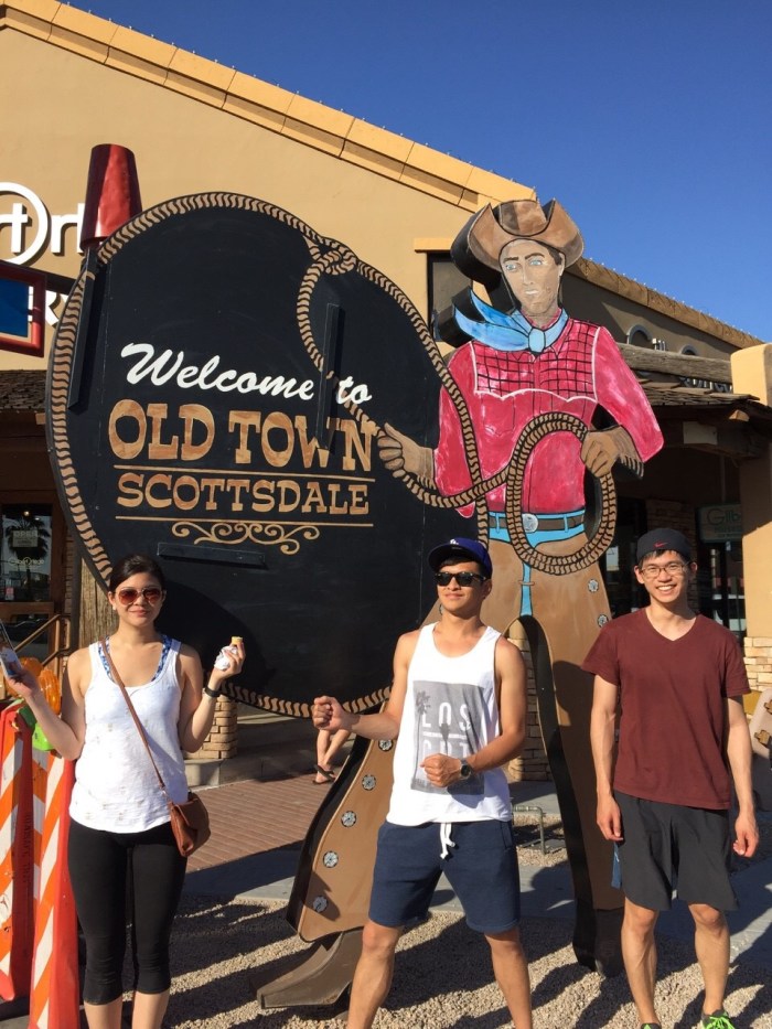 Old Town Scottsdale. Lots of shopping to do there.