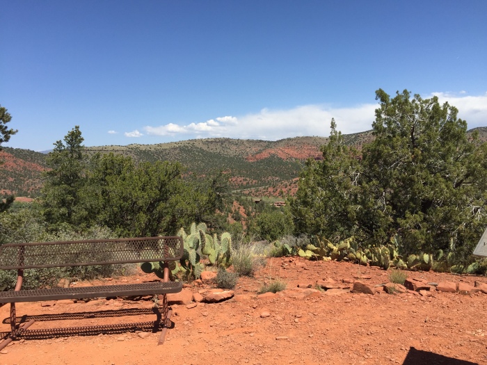 The view from the top of the trail.