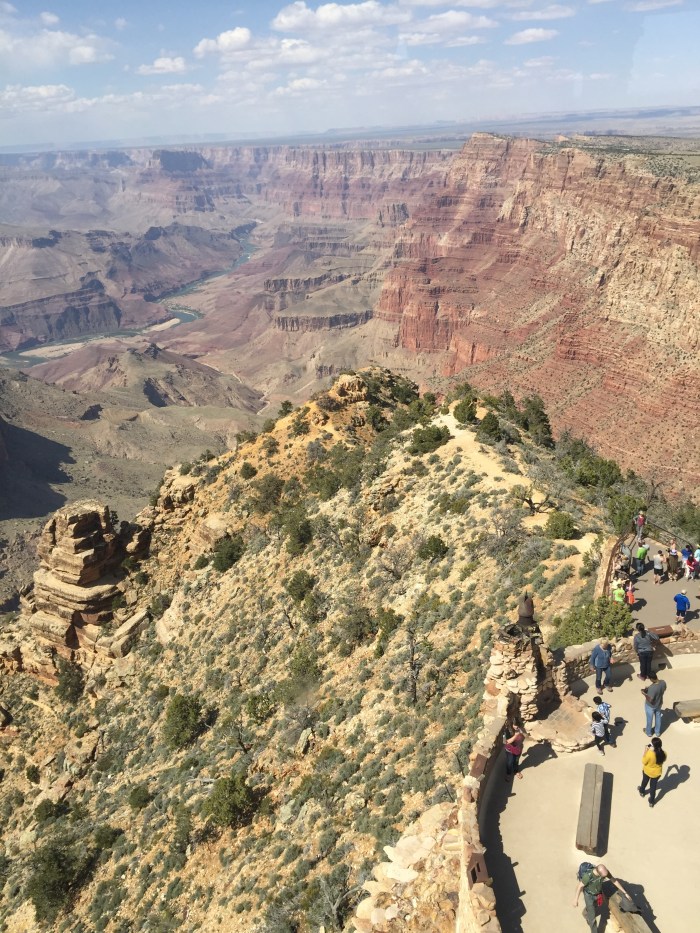 The view from up on the Watch Tower. Seemed a bit cloudy. Later we found out it was due to the pollution. 