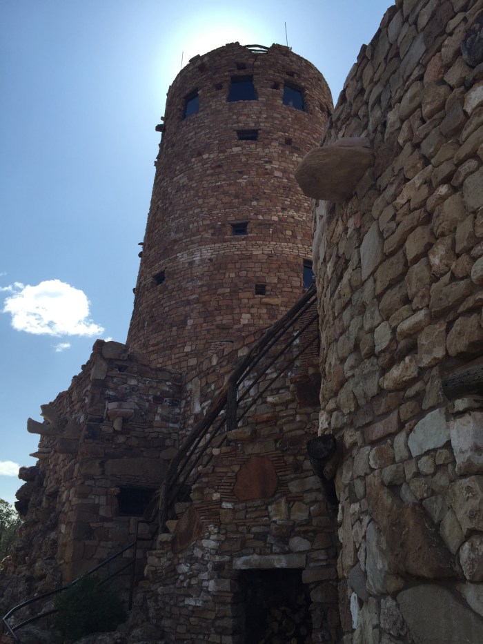 Our next stop as we finally entered into the Grand Canyon National Park was Desert View where the famous Watchtower landmark is. Some guide said that this view is the view where you can probably see the most of Grand Canyon out of the whole park. 