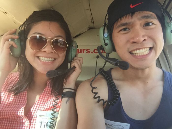 Helicopter selfie!