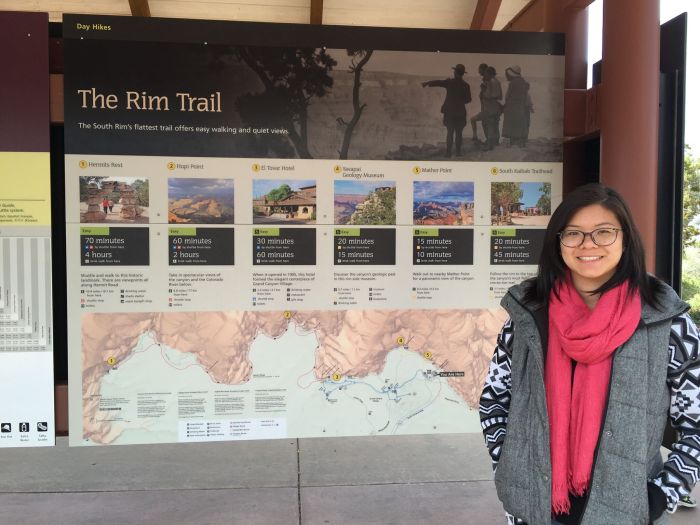 Visited the Grand Canyon visitor center to take a shuttle bus to the Bright Angel Trailhead.